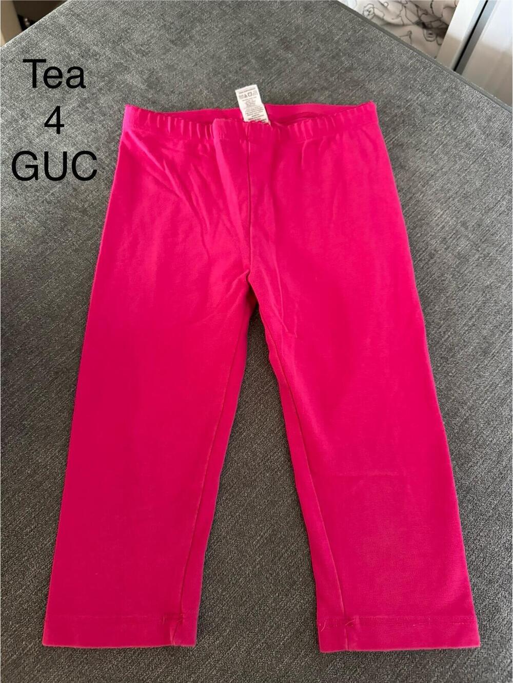 Tea Collection Girls' Pink Leggings Size 4